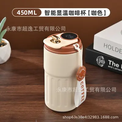 Intelligente Kaffeetasse 316 mit Temperaturanzeige, Thermosbecher aus Edelstahl, spezielle Wasserflasche für Auto, isolierter Becher, Geschenkbecher, Großhandelsverkauf. - 7