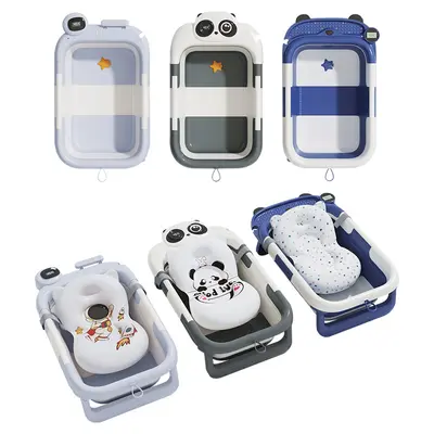Foldable Baby Bath Tub with Temperature Sensor
