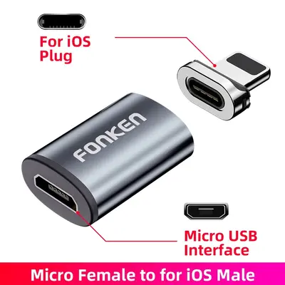 Cross-Border New Type-C Magnetic Charging Adapter 3A Fast Charge Magnetic Converter Three-in-One Magnetic Connector Best Seller - 11