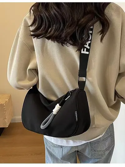 Women's Casual Pillow Bag, Large Capacity, Korean Style Shoulder Bag - 5