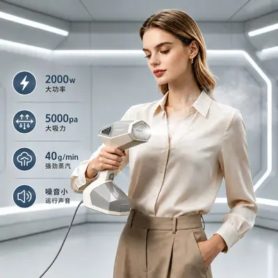 Handheld garment steamer, portable high-power wrinkle remover - 3
