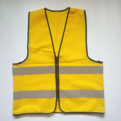 Multicolor Reflective Safety Vest, Two Horizontal Zippers, Breathable - 11