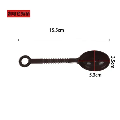 Plastik meyve tozu kaşığı kahve süt tozu baharat kaşığı süt çay dükkanı özel ölçüm kaşığı 10g ölçüm kaşığı ons kaşık - 7