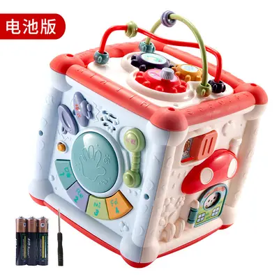 Six-Sided Music Cube Hand Drum for Ages 0-3, Early Education Toy - 13