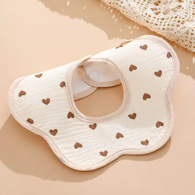 Pure Cotton Baby Bib with Waterproof Pocket for Boys - 9