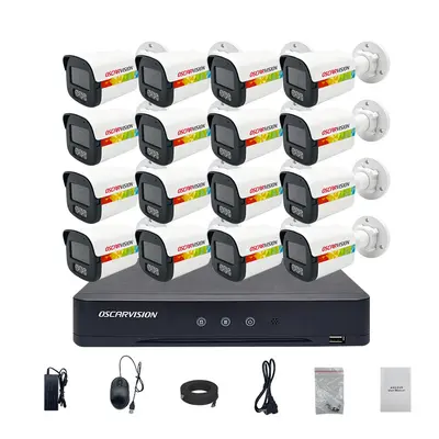 AHD-Überwachungskamera-Set, hochauflösend, Vollfarbe, Monitor - 11