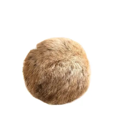 Rabbit Fur Plush Cat Ball, Scratch and Bite Resistant, Silent Interactive Toy - 5