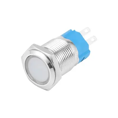 Metal sinyal göstergesi lambası, IP65 su geçirmez, çok renkli, 6-16 mm
