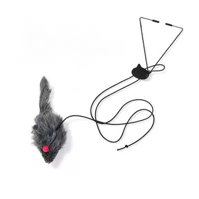 Cat Toy Set with Fabric Fish Teaser, Cotton Rope Ball and Plush Caterpillar - 13