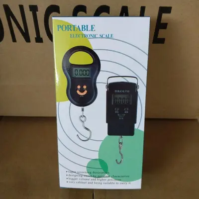 Toptan 803 yüksek hassasiyetli dijital terazi ev el çantası ölçeği kabak ölçeği 50 kg mini kanca ölçeği balıkçılık bagaj ölçeği - 5