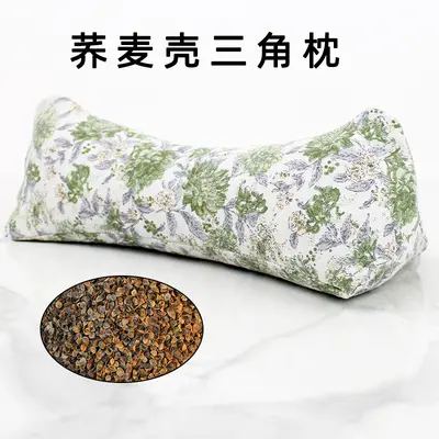 Buckwheat Hull Triangular Cervical Pillow with Mugwort Support - 12