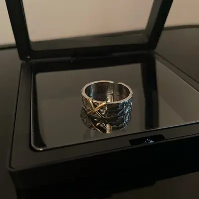 Men's ring, vintage, adjustable - 8