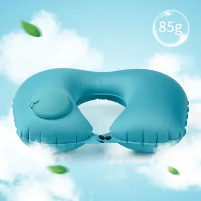 Inflatable U-Shaped Travel Neck Pillow, TPU
