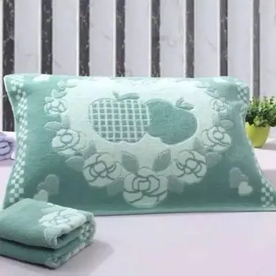 Thick Cotton Terry Pillowcase Set of 2, Oversized Full Coverage