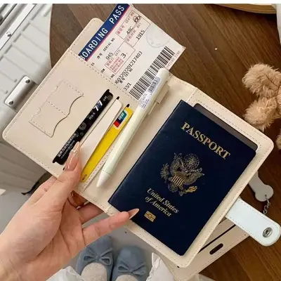 Pasaport kılıfı ve belge saklama çantası, cüzdan işlevi - 3