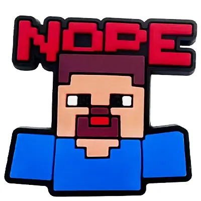 Minecraft Series Clog Shoe Charms, Pixel Design, Cartoon Accessories - 12
