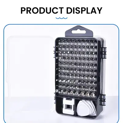 115-in-1 screwdriver set, multifunctional manual screwdriver set for mobile phone repair and disassembly, for home use.