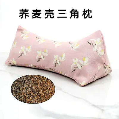 Buckwheat Hull Triangular Cervical Pillow with Mugwort Support - 11