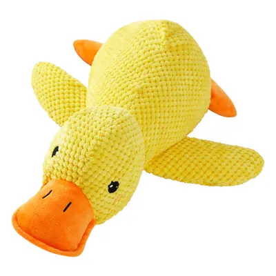 Pet Toy Dog Chew-Resistant Plush Squeaky Dog Toy for Puppies Companion Sleep Boredom Relief Charging Duck Pet Supplies Wholesale