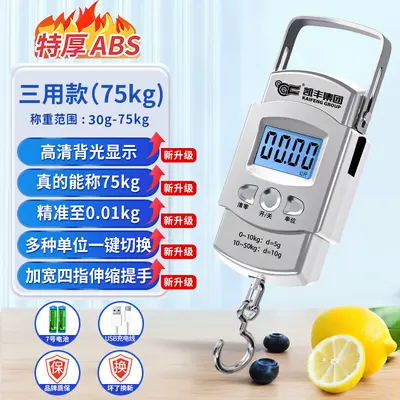 Kaifeng Taşınabilir Elektronik Terazi Portatif Yüksek Hassasiyetli Ev Bagaj Terazisi Kancalı Terazi Mini Küçük Kesin Yay Terazisi - 11