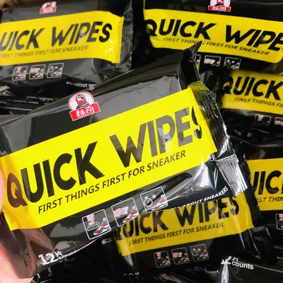 Portable No-Rinse Sneaker Cleaner Wet Wipes