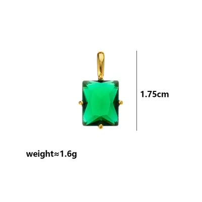 Geometrik burç taşı kolye, çintamani ayarı, zirkon - 11