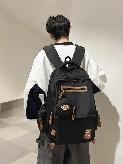 2025 Backpack New Large Capacity Backpack Middle School Student School Bag University Student Trendy Backpack Travel Bag Wholesale - 5