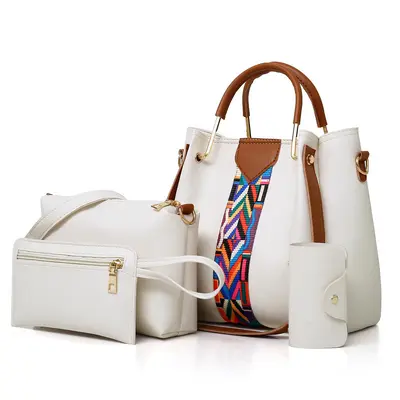 Damenhandtasche 2024, Vierteiler-Set mit Eimertasche - 12