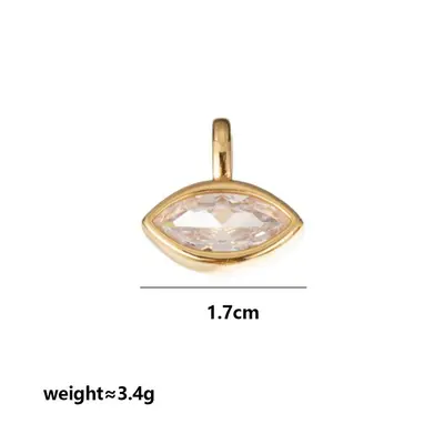 Stok Avrupa-Amerika Çapraz Sınır Minimalist Şık Zirkon Pendant Kolye Hafif Lüks Yüksek Kalite Heryerde Kullanılabilir Şakşak Zinciri Takı Aksesuarı - 7