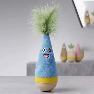 Дразнилка для кошек Weeble с перьями, самоигровая игрушка от скуки, устойчивая к жеванию, игрушка для домашних животных, прямые поставки с фабрики, доступен дропшиппинг - 13