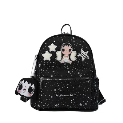 Women's Casual Cartoon Backpack, Lightweight Large Capacity Travel and School Bag - 7