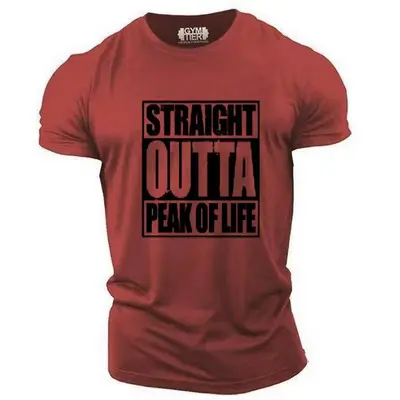 Men's Breathable Crew Neck Short Sleeve Muscle Training Fitness T-Shirt - 13