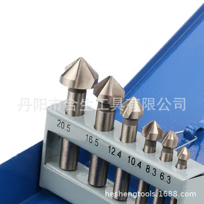 Three-Flute 90 Degree HSS Chamfering Milling Cutter Set for Woodworking