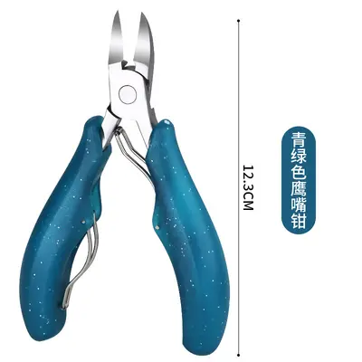 Specialized nail clipper set for nail grooves, toenail clipper, pedicure knife, hawk beak tweezers, pointed nose, angled nose nail clipper, manicure tools - 8