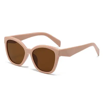 Minimalist Cat-Eye Sunglasses with UV Protection - 12