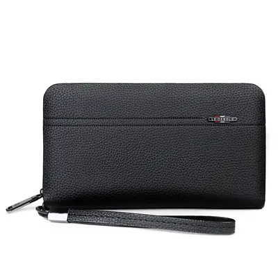 Leidebaoluo Men's Clutch Bag, Multifunctional Long Business Wallet with Card Slots - 6