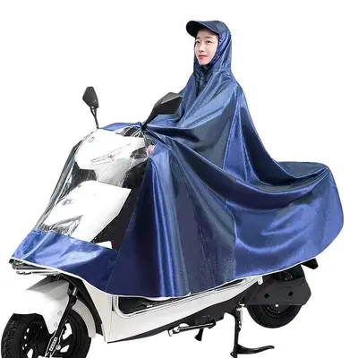 Raincoat for Electric Scooters, Oversized Double Rain Poncho, Long