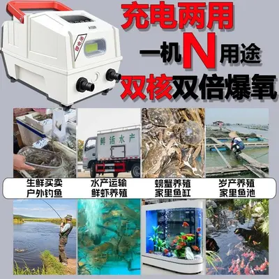 Rechargeable Outdoor Oxygen Pump, Lithium Battery, AC/DC Dual Power - 4
