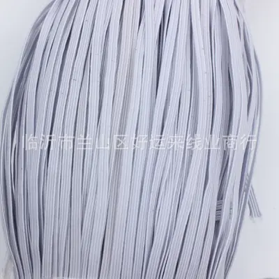 Elastic Band 4mm 6mm 8mm, White and Black, Thin and Soft - 5
