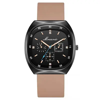 Foreign Trade Hot-Selling Fashion Barrel Silicone Strap Three-Eye Blue Needle Men's Watch Quartz Watch Manufacturer Direct Wholesale Stock - 8