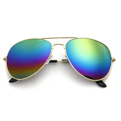 Luxus-Metall-Pilotensonnenbrille für Herren, farbig und trendig 3026 Frosch-Sonnenbrille, Straßenverkaufs-Großhandel