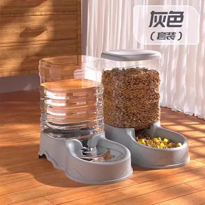 Cat Water Fountain and Automatic Pet Feeder, Portable Plugless Water Heater - 9