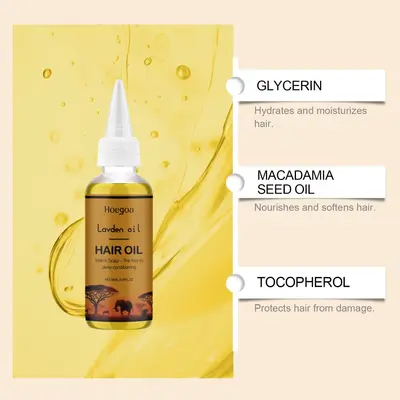 HOEGOA Moisturizing Hair Oil for Natural Volume and Shine