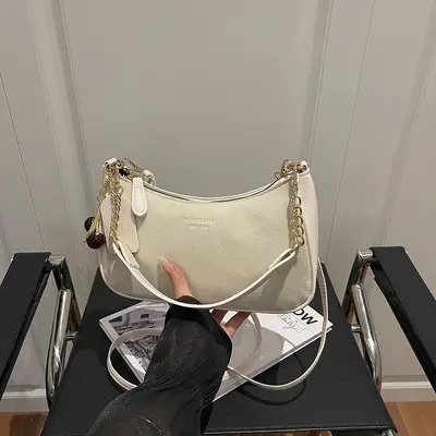 Damen Schultertasche in Wildleder-Optik, klein, großes Fassungsvermögen, 2025