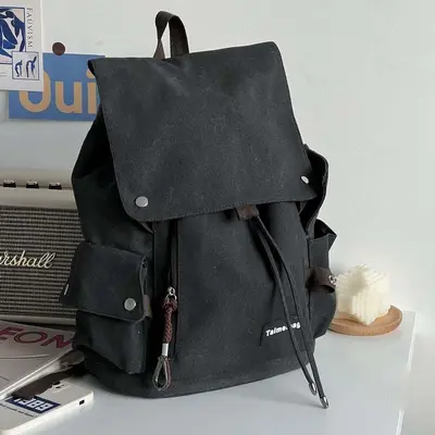 Herren-Laptoprucksack mit Klappdeckel im koreanischen Stil - 3