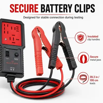 Autorelais-Tester 3-Pin 5-Pin Testwerkzeug 12V/24V universelles Relais-Diagnosewerkzeug