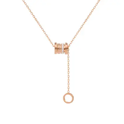 Titanium steel luxury necklace for women, stainless