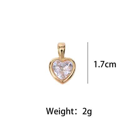 Stok Avrupa-Amerika Çapraz Sınır Minimalist Şık Zirkon Pendant Kolye Hafif Lüks Yüksek Kalite Heryerde Kullanılabilir Şakşak Zinciri Takı Aksesuarı - 12