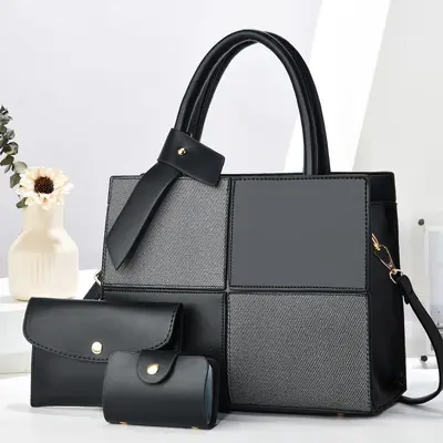 Stylische Mutter-Kind-Tasche im Farbblock-Design, modische Handtasche, vielseitig kombinierbar, großes Fassungsvermögen, Umhängetasche, grenzüberschreitende Bags