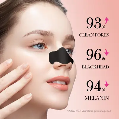 SADOER Bamboo Charcoal Deep Cleansing Nose Strips, Blackhead Remover - 3